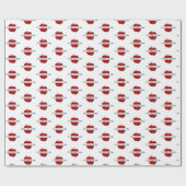 Kute Apple Quote Wrapping Paper Cadeaupapier (Vlak)