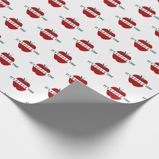 Kute Apple Quote Wrapping Paper Cadeaupapier (Hoek)