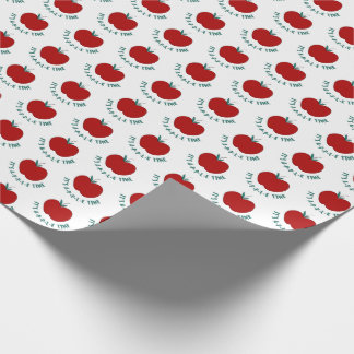 Kute Apple Wrapping Paper Cadeaupapier