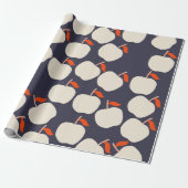 Kute Apple Wrapping Paper Cadeaupapier (Uitgerold)
