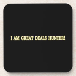 Kute Artwork Design "Great Deals Hunter" Nu kopen Bier Onderzetter
