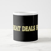 Kute Artwork Design "Great Deals Hunter" Nu kopen Grote Koffiekop (Voorkant)