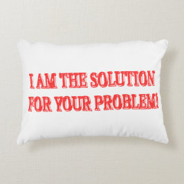 Kute Artwork Design "I AM THE SOLUTION" Kopen Accent Kussen