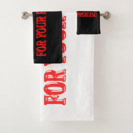 Kute Artwork Design "I AM THE SOLUTION" Kopen Bad Handdoek