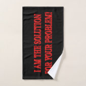 Kute Artwork Design "I AM THE SOLUTION" Kopen Bad Handdoek (Handdoek)
