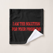 Kute Artwork Design "I AM THE SOLUTION" Kopen Bad Handdoek (Wasdoekje)