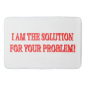 Kute Artwork Design "I AM THE SOLUTION" Kopen Badmat (Voorkant)