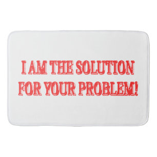 Kute Artwork Design "I AM THE SOLUTION" Kopen Badmat