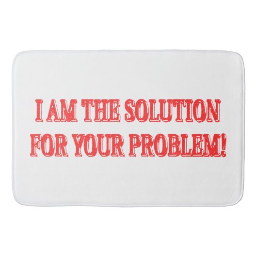 Kute Artwork Design "I AM THE SOLUTION" Kopen Badmat (Voorkant)