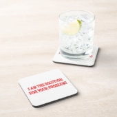 Kute Artwork Design "I AM THE SOLUTION" Kopen Bier Onderzetter (Rechterzijde)