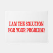 Kute Artwork Design "I AM THE SOLUTION" Kopen Deurmat (Voorkant)