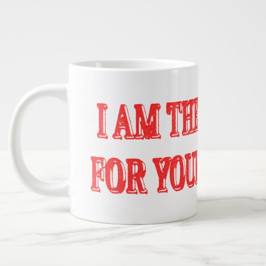 Kute Artwork Design "I AM THE SOLUTION" Kopen Grote Koffiekop (Links)