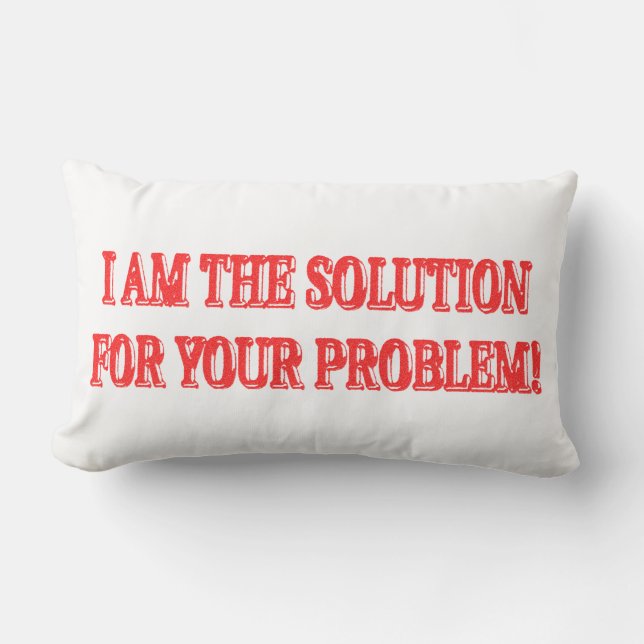 Kute Artwork Design "I AM THE SOLUTION" Kopen Kussen (Voorkant)