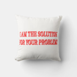 Kute Artwork Design "I AM THE SOLUTION" Kopen Kussen