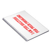 Kute Artwork Design "I AM THE SOLUTION" Kopen Notitieboek (Rechterzijde)