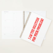 Kute Artwork Design "I AM THE SOLUTION" Kopen Planner (Display)