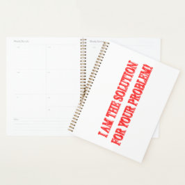 Kute Artwork Design "I AM THE SOLUTION" Kopen Planner