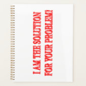 Kute Artwork Design "I AM THE SOLUTION" Kopen Planner (Voorkant)