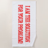 Kute Artwork Design "I AM THE SOLUTION" Kopen Strandlaken (Voorkant)