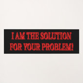 Kute Artwork Design "I AM THE SOLUTION" Kopen Yogamat (Achterkant (horizontaal))