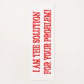 Kute Artwork Design "I AM THE SOLUTION" Kopen Yogamat (Voorkant)