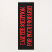 Kute Artwork Design "I AM THE SOLUTION" Kopen Yogamat (Achterkant)