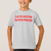 Kute Artwork Design "I AM THE SOLUTION" Nu kopen T-shirt (Voorkant)