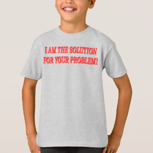Kute Artwork Design "I AM THE SOLUTION" Nu kopen T-shirt