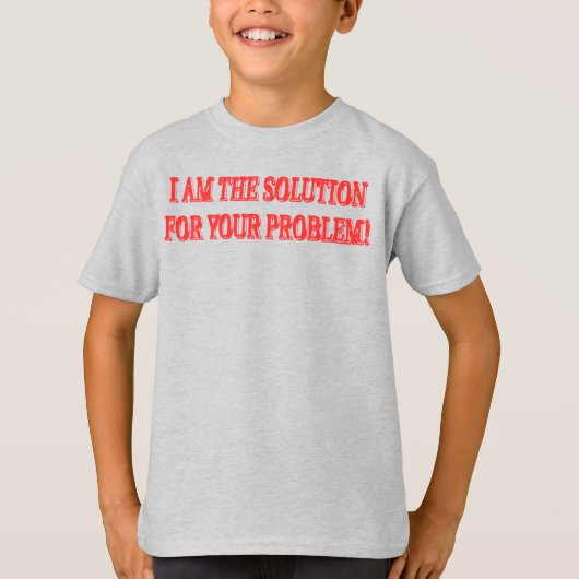 Kute Artwork Design "I AM THE SOLUTION" Nu kopen T-shirt (Voorkant)