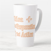 Kute Artwork Design "No Bad Action Equation" Kopen Latte Mok (Rechterhoek)