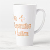 Kute Artwork Design "No Bad Action Equation" Kopen Latte Mok (Rechts)