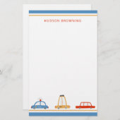 Kute auto's, speciaal ontworpen schoeisel briefpapier (Voorkant / Achterkant)