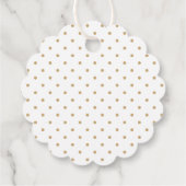 Kute baby aap die van de wijnstok hangt bedankjes labels (Achterkant)