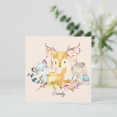 Kute Baby Animals Aangepaste naam Genderneutraal (Staand voorkant)