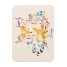 Kute Baby Animals Aangepaste naam Genderneutraal