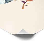 Kute Baby Animals Aangepaste naam Genderneutraal Perfect Poster (Hoek)