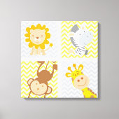 Kute Baby Animals Canvas Afdruk (Voorkant)