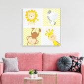 Kute Baby Animals Canvas Afdruk (Insitu (Woonkamer))