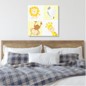Kute Baby Animals Canvas Afdruk (Insitu (Slaapkamer))