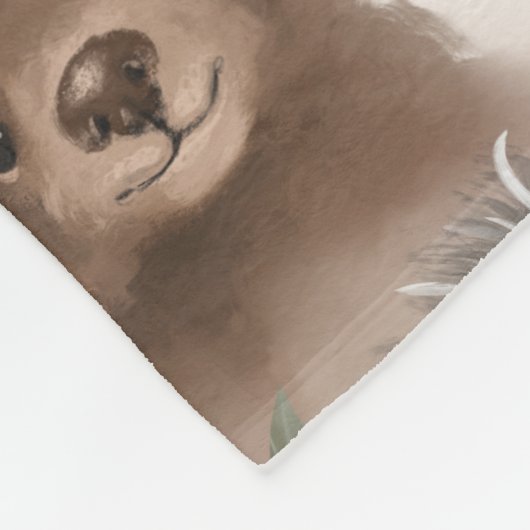 Kute Baby Animals Fleece Deken (Hoek)