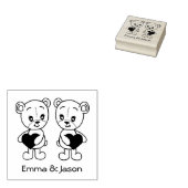 Kute baby beer met hechtrubber stempel (Gestempeld)