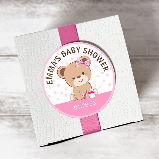 Kute Baby Beer sticker (roze)