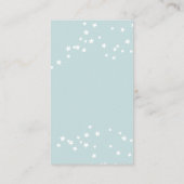 Kute Baby Blue Hot Air ballonboek voor Baby Informatiekaartje (Achterkant)