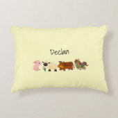 Kute Baby-boerderijdieren Accent Kussen (Voorkant)