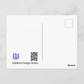 Kute Baby BOY Chick Cartoon Cust. Briefkaart (Achterkant)