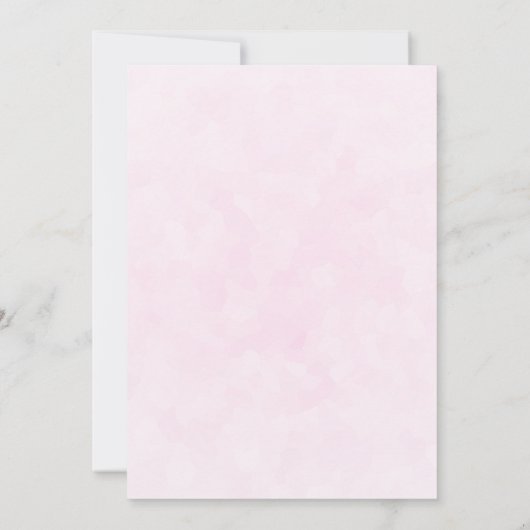 Kute Baby Bunny in een hartenband sparen de Datum Save The Date (Achterkant)