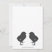 Kute Baby Chicken Twins Baby shower by Mail Kaart (Achterkant)