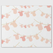 Kute baby douche cadeaupapier (Vlak)