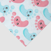 Kute baby gender laten zien tissuepapier (Detail)