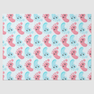 Kute baby gender laten zien tissuepapier